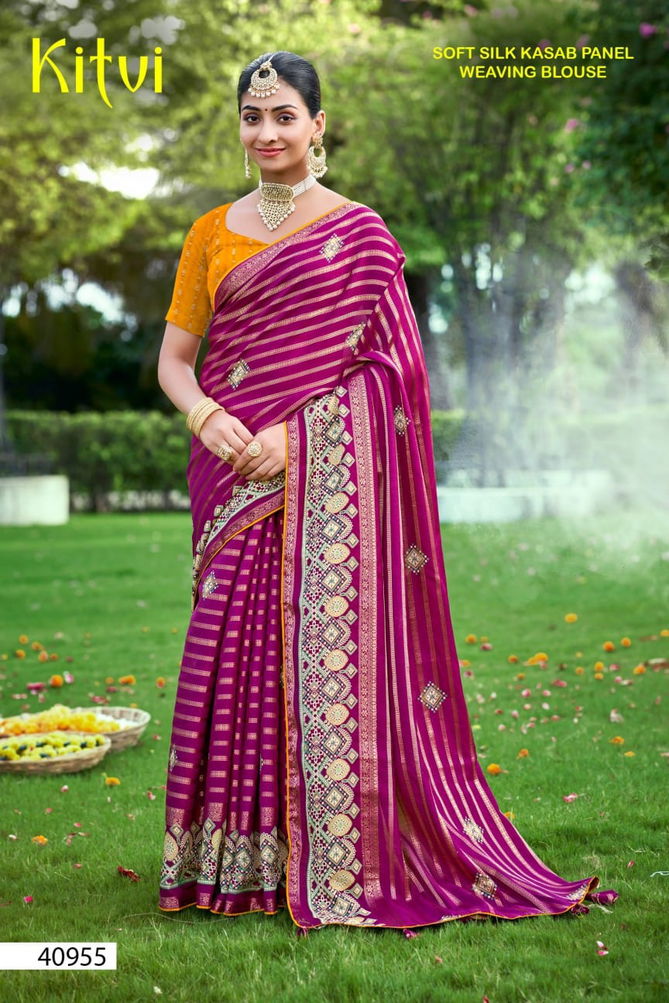 Kitvi  By 5D Designer Weaving Soft Silk Sarees Suppliers In Delhi